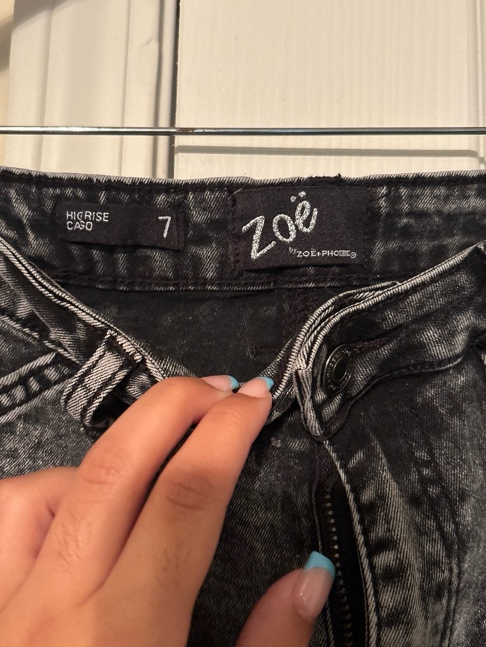Zoe High-Rise Black Washed Jeans - Women’s